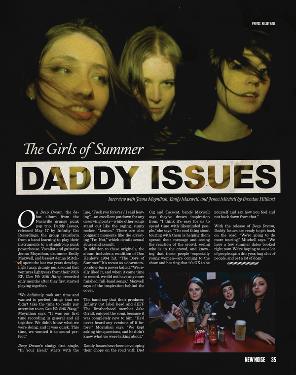 The Girls of Summer: Daddy Issues (New Noise Magazine, July 2017)